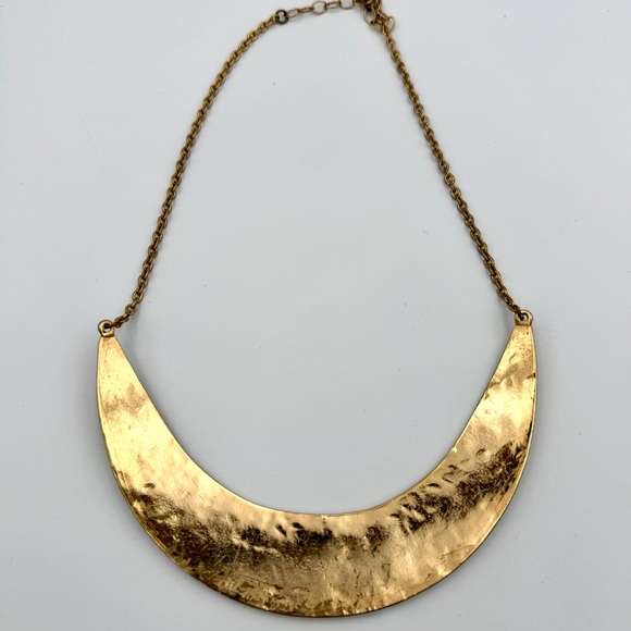 House of Harlow 1960 Gold Geometric Bib Necklace - Picture 3 of 8